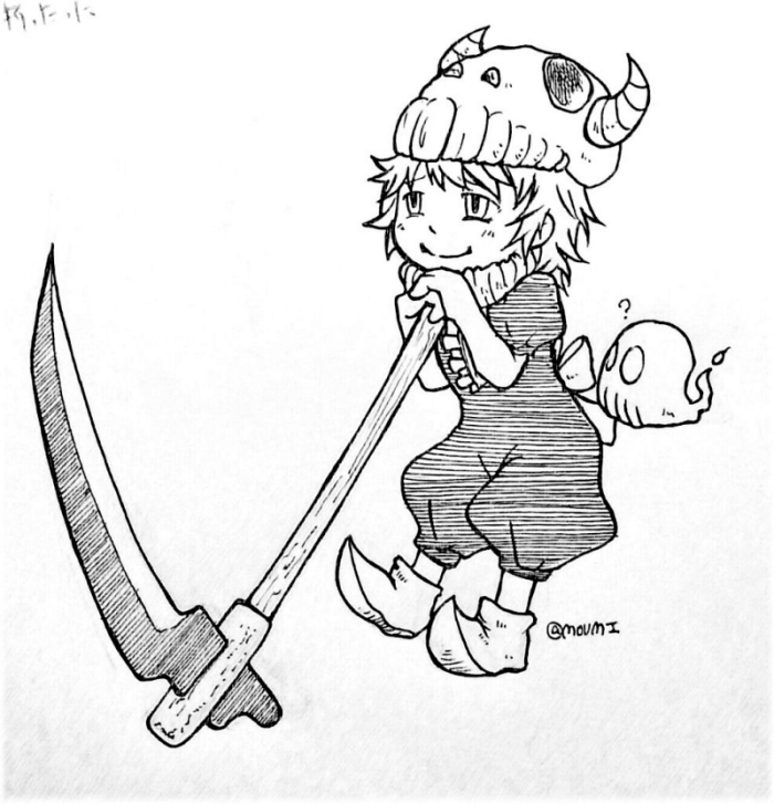 創作キャラ02+落書き