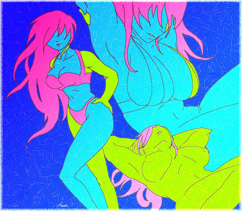 創作キャラ02+落書き