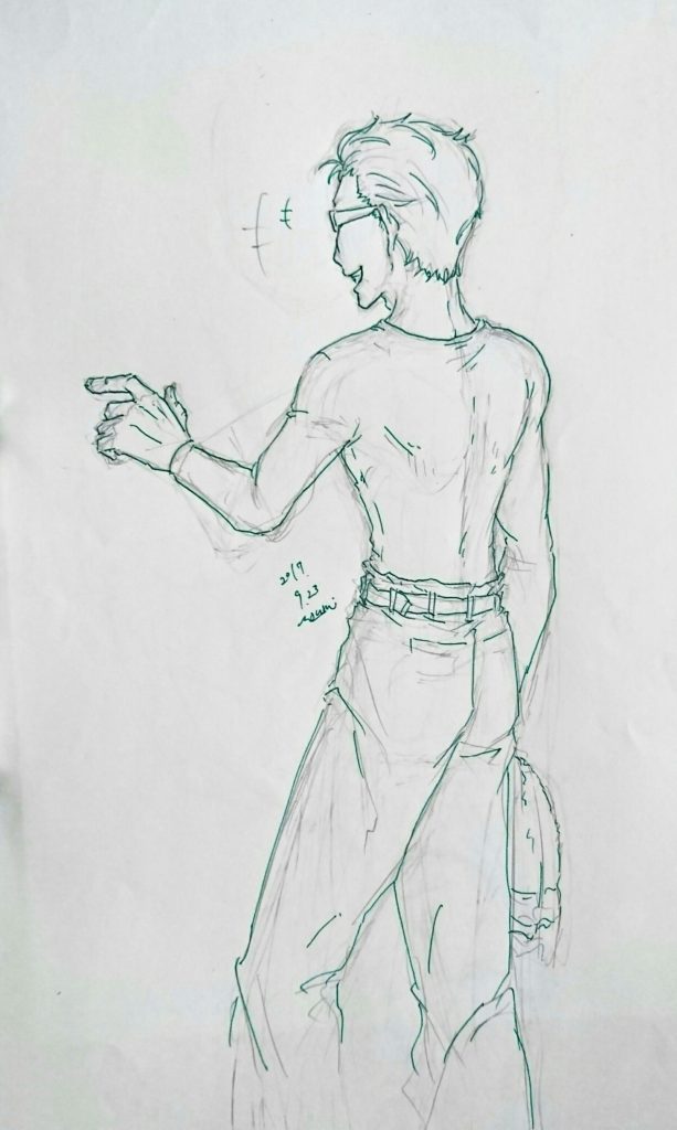 創作キャラ02+落書き