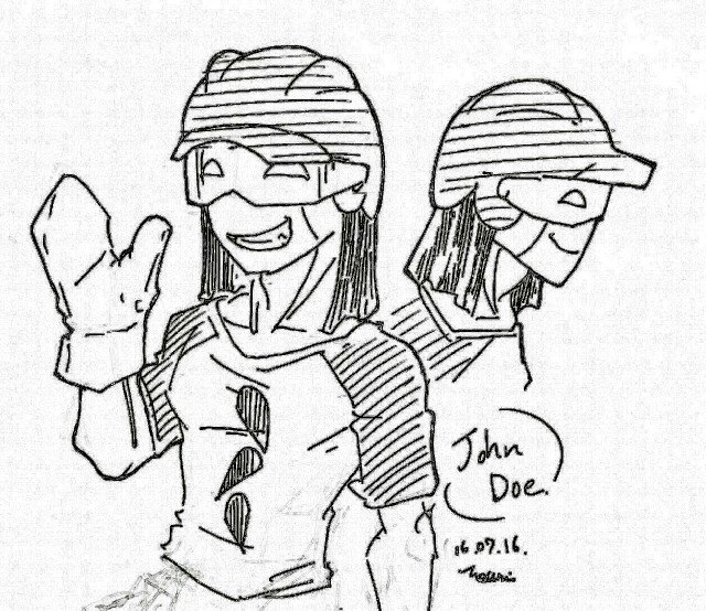創作キャラ02+落書き