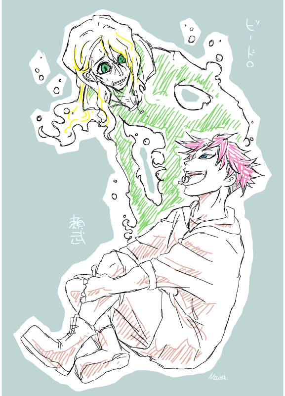 創作キャラ02+落書き